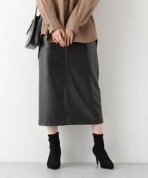 Andemiu | エコレザーサスツキスカート(スカート)