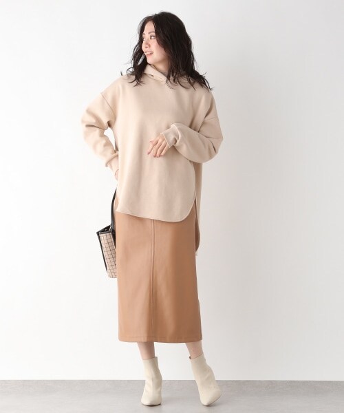 Andemiu（アンデミュウ）の「エコレザーサスツキスカート（スカート・ブラック/ライトブラウン(NEW)/ベージュ(NEW)）」の21枚目の写真