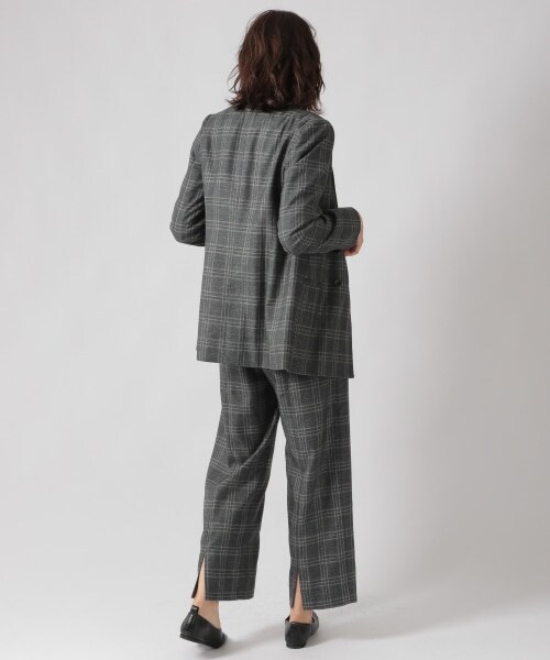 Ezick（エジック）の「チェックジャケット（ジャケット/アウター・ブラック/ブルー）」の8枚目の写真