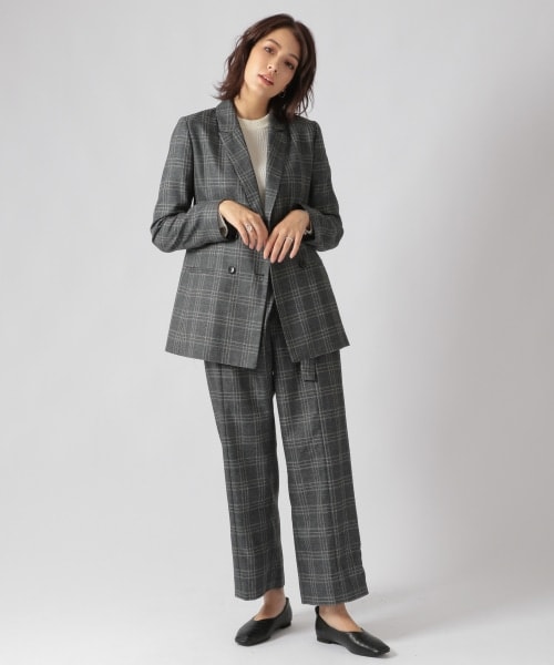 Ezick（エジック）の「チェックジャケット（ジャケット/アウター・ブラック/ブルー）」の4枚目の写真