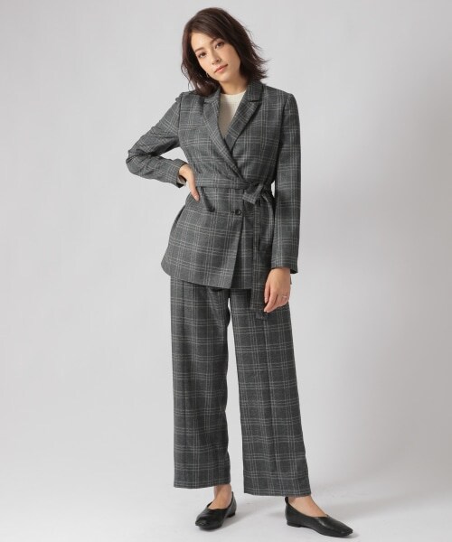 Ezick（エジック）の「チェックジャケット（ジャケット/アウター・ブラック/ブルー）」の10枚目の写真