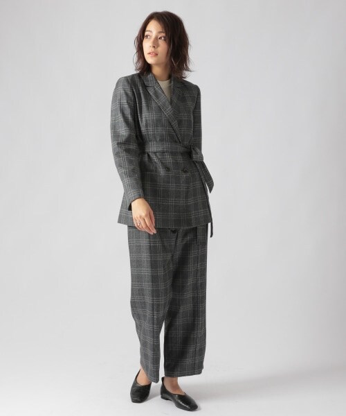 Ezick（エジック）の「チェックジャケット（ジャケット/アウター・ブラック/ブルー）」の9枚目の写真