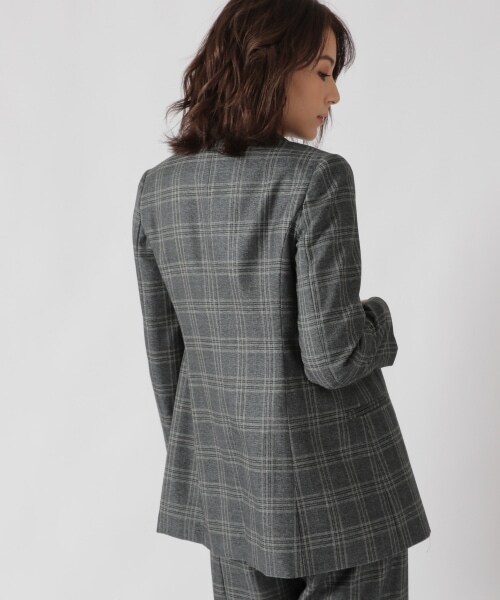 Ezick（エジック）の「チェックジャケット（ジャケット/アウター・ブラック/ブルー）」の21枚目の写真