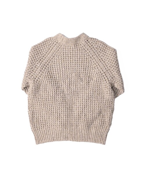 45R ワッフルウール紡 ビッグセーター クルーネック ブラウン 4 45R（フォーティファイブアール）の「ワッフルウール紡のビッグ