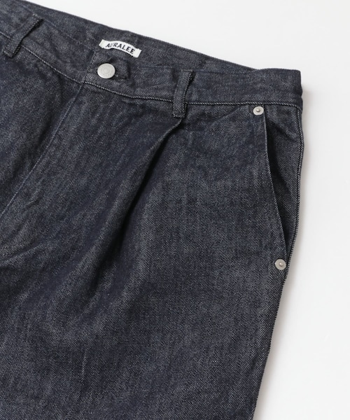 AURALEE ワイドスラックス 4 オーラリー AURALEE 18SS 日本製 WOOL SILK HERRINGBONE WIDE