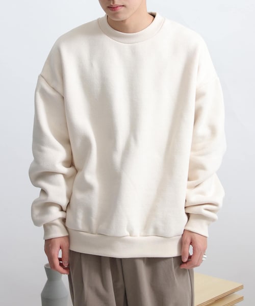 SENSE OF PLACE by URBAN RESEARCH（センスオブプレイスバイアーバンリサーチ）の「ヘビーウエイトスウェットシャツ（その他・メンズ・MINT/BLUE/CHARCOAL/IVORY・M/L）」の4枚目の写真