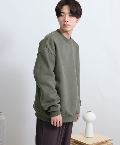 SENSE OF PLACE by URBAN RESEARCH（センスオブプレイスバイアーバンリサーチ）の「ヘビーウエイトスウェットシャツ（その他・メンズ・MINT/BLUE/CHARCOAL/IVORY・M/L）」の9枚目の写真