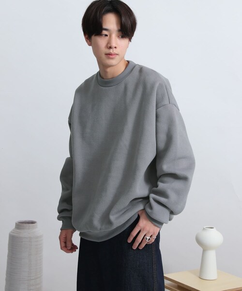 SENSE OF PLACE by URBAN RESEARCH（センスオブプレイスバイアーバンリサーチ）の「ヘビーウエイトスウェットシャツ（その他・メンズ・MINT/BLUE/CHARCOAL/IVORY・M/L）」の6枚目の写真