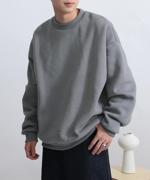 SENSE OF PLACE by URBAN RESEARCH（センスオブプレイスバイアーバンリサーチ）の「ヘビーウエイトスウェットシャツ（その他・メンズ・MINT/BLUE/CHARCOAL/IVORY・M/L）」の3枚目の写真