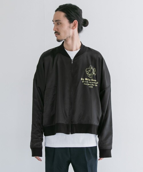 ジャケット・アウター SATIN TRACK JACKET /willy chavarria SATIN TRACK JACKET /willy chavarria
