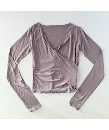 Handmade（ハンドメイド）の「Cache coeur ballet tops (カシュクールバレエトップス)（スポーツグッズ・レディース）」