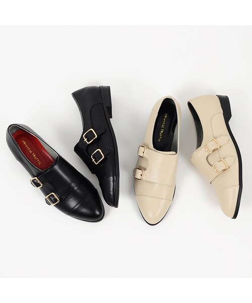 ORiental TRaffic（オリエンタルトラフィック）の「モンクストラップシューズ（シューズ・レディース・ベージュ/ブラック・34/35/36/37/38/39/40/41/42）」の11枚目の写真