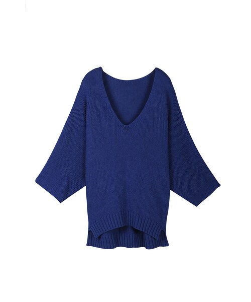 ORENDA（オレンダ）の「很好搭的鏤空垂墜感針織罩衫（トップス・レディース・粉橘/黃/藍/水藍/黑・F）」の21枚目の写真