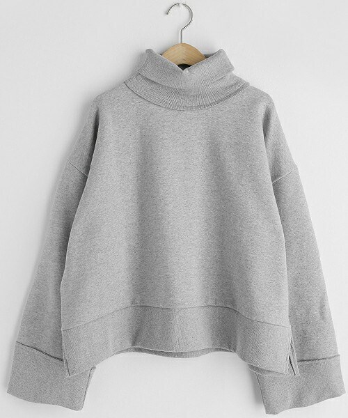 DHOLIC（ディーホリック）の「裏起毛タートルネックスウェット（スウェット・レディース・ホワイト/グレー/ブルー・FREE）」の2枚目の写真