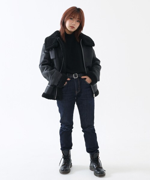 BOYSHE（ボーイシー）の「高密度ニット  ハイネックプルオーバー　ブラック【2 size】（ニット/セーター・レディース・その他）」の13枚目の写真