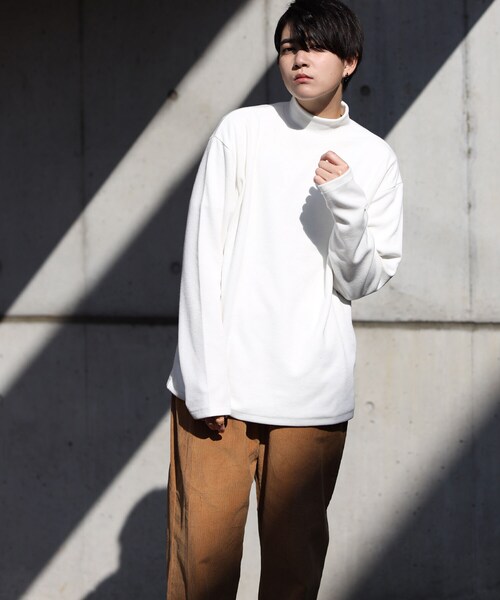 BOYSHE（ボーイシー）の「高密度ニット  ハイネックプルオーバー　オフホワイト【2 size】（ニット/セーター・レディース・その他）」の5枚目の写真