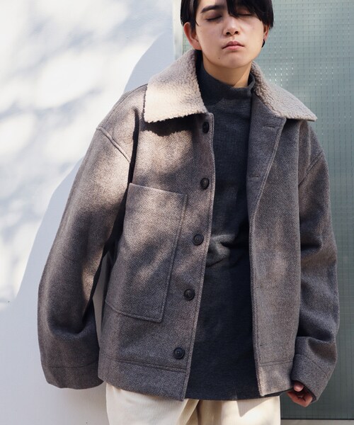 BOYSHE（ボーイシー）の「高密度ニット  ハイネックプルオーバー　チャコールグレー【2 size】（ニット/セーター・レディース・その他）」の9枚目の写真