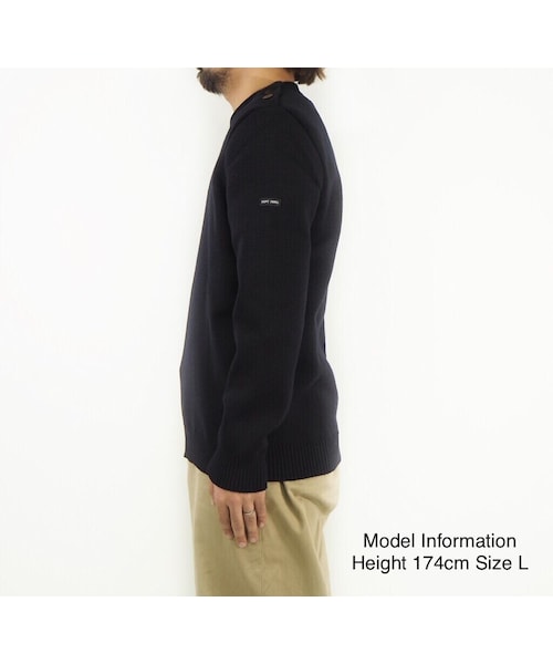 SAINT JAMES（セントジェームス）の「CANCALE［NAVY(NVY)］（ニット/セーター・メンズ・その他）」の4枚目の写真