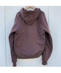 【カーハート】ジップパーカー　裏地サーマル　茶色　人気カラー　M相当 Carhartt ブラウン裏サーマルジップパーカー | CUSTOM FEVER