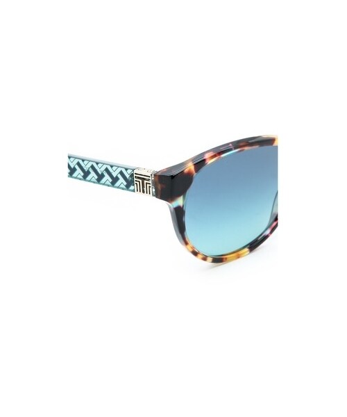 TORY BURCH(トリーバーチ)の「Tory Burch Round Sunglasses(サングラス・Blue Tortoise/Teal Gradient/Dark Tortoise/Navy Orange・One Size)」の3枚目の写真