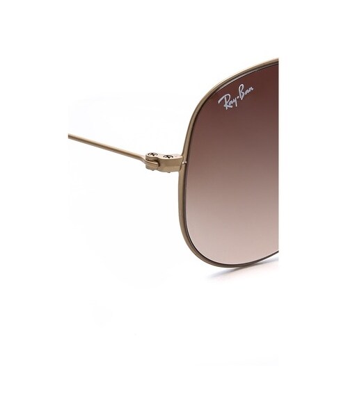Ray-Ban（レイバン）の「Ray-Ban Highstreet Matte Aviator Sunglasses（サングラス・Gold/Brown Gradient・One Size）」の2枚目の写真