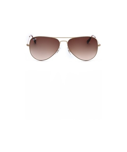 Ray-Ban（レイバン）の「Ray-Ban Highstreet Matte Aviator Sunglasses（サングラス・Gold/Brown Gradient・One Size）」の4枚目の写真