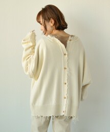 Auntie Rosa Holiday | 2WAYフリンジニット(ニット/セーター)