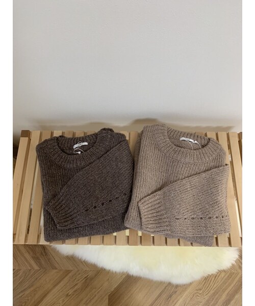 no brand(ノーブランド)の「アルパカクロシェットニット(ニット/セーター・レディース・その他)」の3枚目の写真
