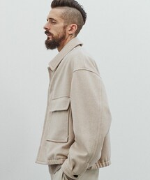 LIDNM | MELANGE WOOL BLOUSON(ブルゾン)