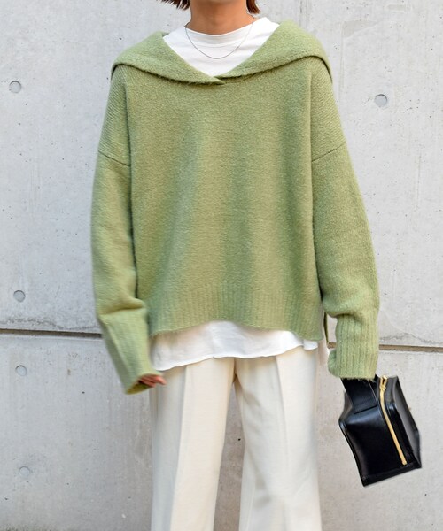 no brand（ノーブランド）の「セーラーカラーニットPO（ニット/セーター・レディース・その他）」の2枚目の写真