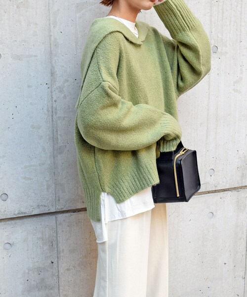 no brand（ノーブランド）の「セーラーカラーニットPO（ニット/セーター・レディース・その他）」の3枚目の写真