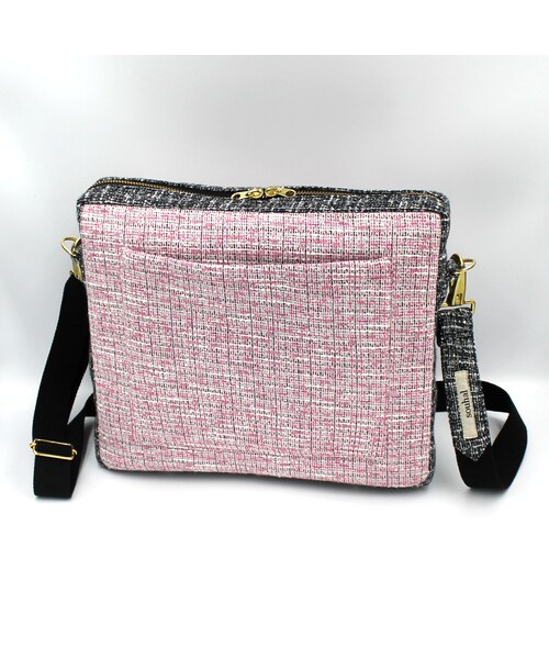 no brand（ノーブランド）の「Wスクエアショルダーバッグ／ピンク／品番：HB70B【送料無料・代引き手数料無料】（ショルダーバッグ・レディース・その他）」の4枚目の写真