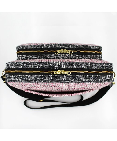 no brand（ノーブランド）の「Wスクエアショルダーバッグ／ピンク／品番：HB70B【送料無料・代引き手数料無料】（ショルダーバッグ・レディース・その他）」の5枚目の写真