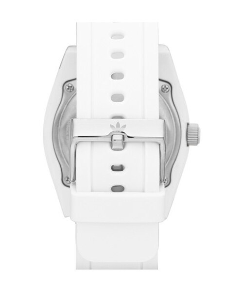 adidas(アディダス)の「adidas Originals 'Brisbane' Silicone Strap Watch, 42mm(アナログ腕時計・White/ Multi)」の4枚目の写真