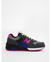 NEW BALANCE | New Balance 580 Suede/Mesh Grey/Pink Trainers(スニーカー)