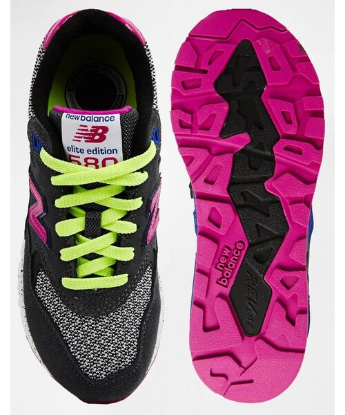 NEW BALANCE(ニューバランス)の「New Balance 580 Suede/Mesh Grey/Pink Trainers(スニーカー・レディース・grey・US 9/US 6/US 8/US 5/US 10/US 11/US 7)」の5枚目の写真