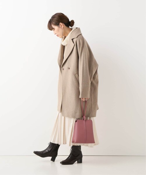 B.C STOCK（ベーセーストック）の「ドルマンチェスターコート（ジャケット/アウター・ベージュ/フリー/在庫あり）」の5枚目の写真