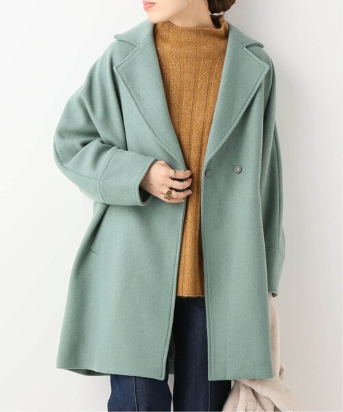 B.C STOCK（ベーセーストック）の「ドルマンチェスターコート（ジャケット/アウター・ベージュ/フリー/在庫あり）」の2枚目の写真