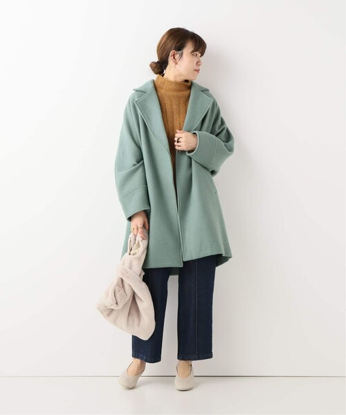 B.C STOCK（ベーセーストック）の「ドルマンチェスターコート（ジャケット/アウター・ベージュ/フリー/在庫あり）」の6枚目の写真