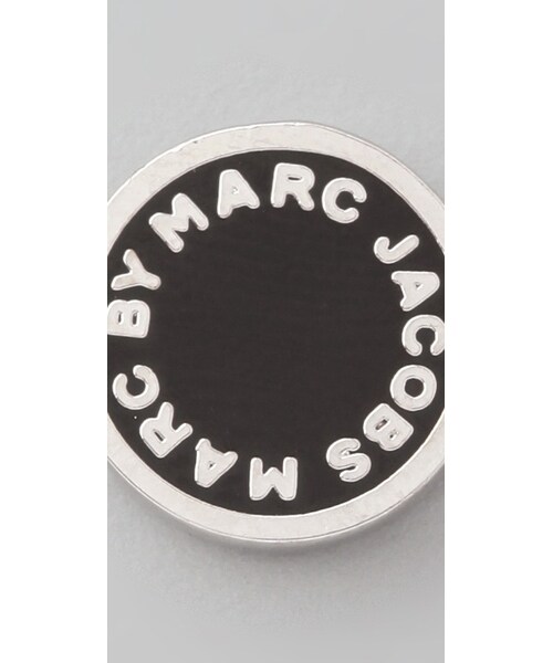 Marc by Marc Jacobs（マークバイマークジェイコブス）の「Marc by Marc Jacobs Logo Disc Stud Earrings（ピアス（両耳用）・Cream/Black (Oro)・One Size）」の5枚目の写真