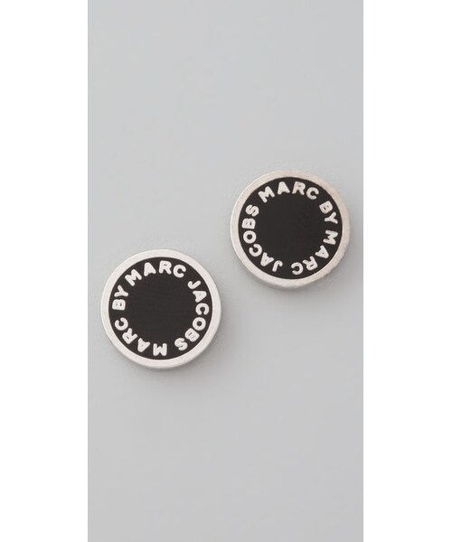 Marc by Marc Jacobs（マークバイマークジェイコブス）の「Marc by Marc Jacobs Logo Disc Stud Earrings（ピアス（両耳用）・Cream/Black (Oro)・One Size）」の9枚目の写真