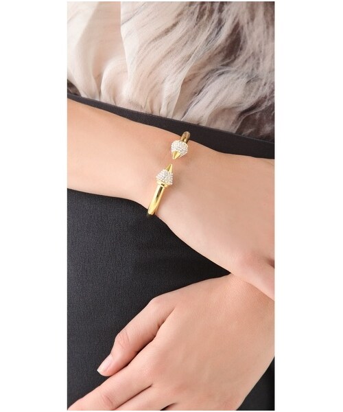 VITA FEDE（ヴィタフェデ）の「Vita Fede Titan Crystal Bracelet（ブレスレット・Gold/Clear・One Size）」の2枚目の写真
