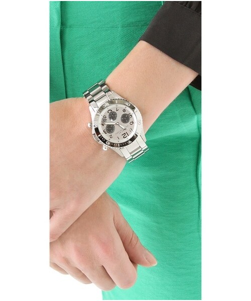 Marc by Marc Jacobs（マークバイマークジェイコブス）の「Marc by Marc Jacobs Rock Chronograph Watch（アナログ腕時計・Silver・One Size）」の2枚目の写真