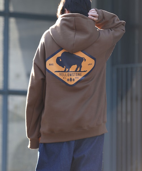 BOYSHE（ボーイシー）の「イエローストーン裏起毛フード パーカー