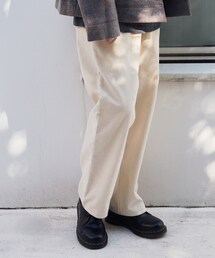 BOYSHE | コーデュロイワイド・テーパードパンツ　アイボリー(その他パンツ)