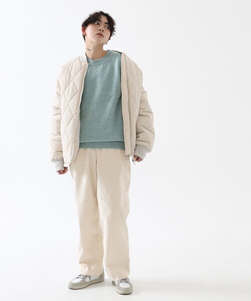 BOYSHE（ボーイシー）の「コーデュロイワイド・テーパードパンツ　アイボリー（その他パンツ・レディース・その他）」の6枚目の写真