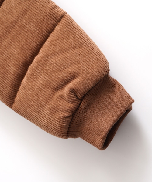  JEANS 【Sサイズ】 コーデュロイ ダウンジャケット ブラウン BOYSHE（ボーイシー）の「コーデュロイダウンジャケット