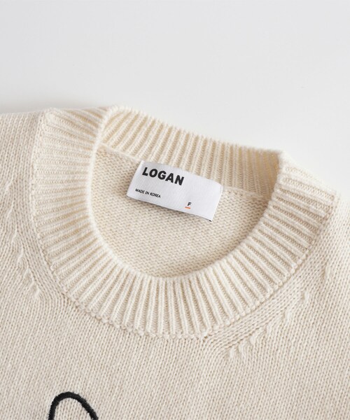 BOYSHE(ボーイシー)の「星条旗ラムウールクルーネックニット アイボリー(ニット/セーター・レディース・その他)」の14枚目の写真