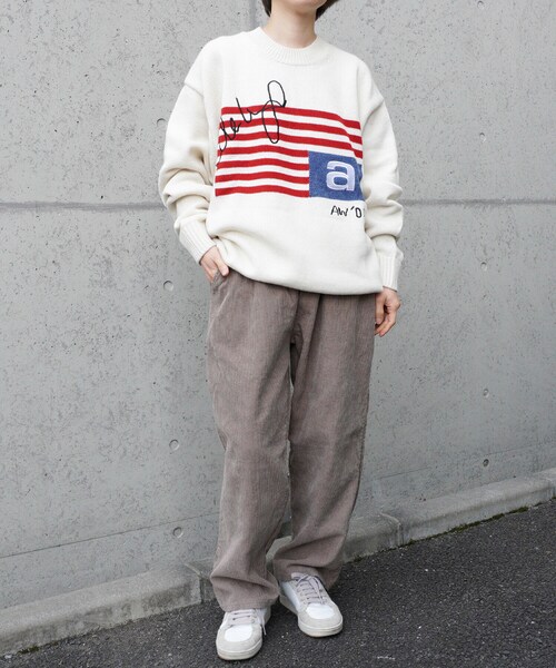 BOYSHE(ボーイシー)の「星条旗ラムウールクルーネックニット アイボリー(ニット/セーター・レディース・その他)」の10枚目の写真