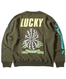 ALDIES | Luckey Wide Sweat(Olive)(スウェット)